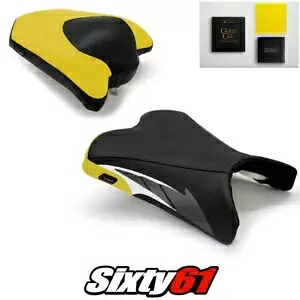 ヤマハ FZ6R シートカバーとジェル 2009-2014 2015 2016 2017 イエロー Luimoto カーボン Yamaha FZ6R Seat Covers and Gel 2009-2014 2015 2016 2017 Yellow Luimoto Carbon 【並行輸入品】