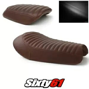 トライアンフ スクランブラー シートカバー 2017-2019 2020 ヴィンテージ ダークブラウン Luimoto レザー Triumph Scrambler Seat Covers 2017-2019 2020 Vintage Dark Brown Luimoto Leather 【並行輸入品】