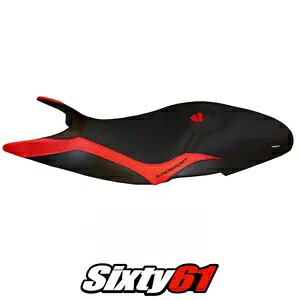 Ducati スーパー スポーツ シート カバー Tappezzeria 2017-2022 2023 2024 コンフォート レッド ブラック Ducati Super Sport Seat Cover Tappezzeria 2017-2022 2023 2024 Comfort Red Black 【並行輸入品】｜カスタムパーツ WORLD倉庫