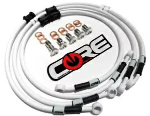 ハヤブサ ブレーキライン (ABS のみ) 2022-2023 (5 ライン) スズキ フロント リア ホワイト Hayabusa Brake Lines (ABS Only) 2022-2023 (5 lines) Suzuki Front Rear White 【並行輸入品】
