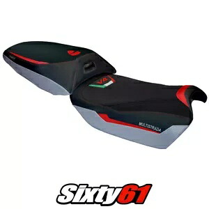 Ducati Multistrada V4 ラリー ヒート シートカバー Tappezzeria 2023-2024 レッド シルバー BLK Ducati Multistrada V4 Rally Heat Seat Cover Tappezzeria 2023-2024 Red Silver Blk 【並行輸入品】