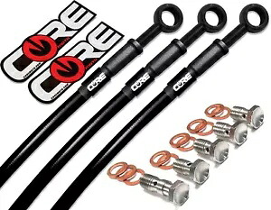 スズキ GSXR 1000 ブレーキ ライン (ABS のみ) 2017-2022 (5 ライン) フロント リア ブラック Suzuki GSXR 1000 Brake Lines (ABS Only) 2017-2022 (5 lines) Front Rear Black 【並行輸入品】