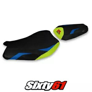 スズキ GSXR 1000 2017-2021 2022 2023 シートカバー Tappezzeria コンフォート ブルー YLW Suzuki GSXR 1000 2017-2021 2022 2023 Seat Cover Tappezzeria Comfort Blue Ylw 【並行輸入品】