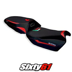 Ducati Multistrada V4 ヒーター付きシートカバー Tappezzeria 2021-2023 2024 レッド ブラック Ducati Multistrada V4 Heated Seat Cover Tappezzeria 2021-2023 2024 Red Black 【並行輸入品】