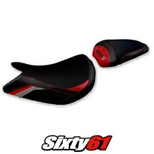 スズキ GSXS 1000 2015-2018 2019 2020 シートカバー Tappezzeria コンフォート レッド グレー Suzuki GSXS 1000 2015-2018 2019 2020 Seat Cover Tappezzeria Comfort Red Grey 【並行輸入品】