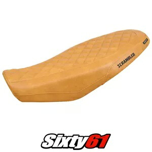 Ducati スクランブラー 800 2024 シートカバー Tappezzeria コンフォート キャメル レザー ダイヤモンド Ducati Scrambler 800 2024 Seat Cover Tappezzeria Comfort Camel Leather Diamond 【並行輸入品】