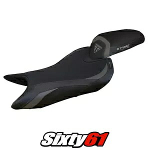 トライアンフ ストリート トリプル 765 2023 2024 シートカバー Tappezzeria コンフォート グレー ブラック Triumph Street Triple 765 2023 2024 Seat Cover Tappezzeria Comfort Grey Black 【並行輸入品】｜カスタムパーツ WORLD倉庫