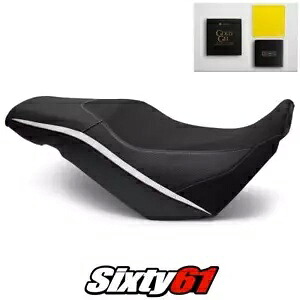 スズキ V-Strom 650 シートカバーとジェル 2017-2021 2022 2023 ホワイト Luimoto テックグリップ Suzuki V-Strom 650 Seat Cover and Gel 2017-2021 2022 2023 White Luimoto Tec-Grip 【並行輸入品】