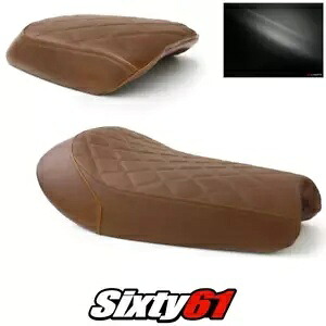 Triumph Street Scrambler シートカバー 2017-2020 ヴィンテージブラウン Luimoto レザー Triumph Street Scrambler Seat Covers 2017-2020 Vintage Brown Luimoto Leather 【並行輸入品】