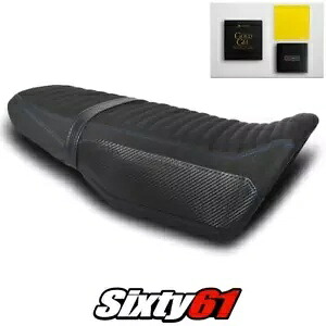 ホンダ グロム シートカバーとジェル 2021 2022 ブラック ブルー Luimoto テックグリップ スエード カーボン Honda Grom Seat Cover and Gel 2021 2022 Black Blue Luimoto Tec-Grip Suede Carbon 【並行輸入品】