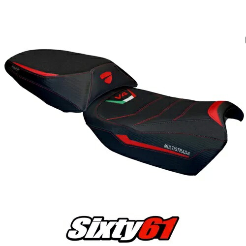 ドゥカティ ムルティストラーダ V4 ラリー シートカバー Tappezzeria 2023 2024 ウルトラグリップ レッド ブラック Ducati Multistrada V4 Rally Seat Cover Tappezzeria 2023 2024 Ultragrip Red Black 【並行輸入品】