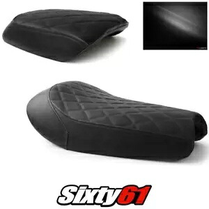 Triumph Street Scrambler シートカバー 2017-2020 ヴィンテージ ブラック Luimoto レザー Triumph Street Scrambler Seat Covers 2017-2020 Vintage Black Luimoto Leather 【並行輸入品】