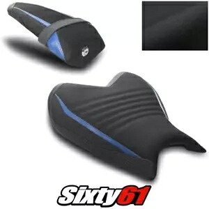 ヤマハ R7 シートカバー 2022 2023 フロント リア ブラック ブルー Luimoto テックグリップ スエード Yamaha R7 Seat Cover 2022 2023 Front Rear Black Blue Luimoto Tec-Grip Suede 【並行輸入品】｜カスタムパーツ WORLD倉庫