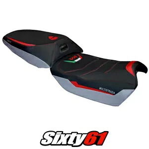 Ducati Multistrada V4 ラリー ヒート シート カバー Tappezzeria 2024 ウルトラグリップ シルバー Ducati Multistrada V4 Rally Heat Seat Cover Tappezzeria 2024 Ultragrip Silver 【並行輸入品】｜カスタムパーツ WORLD倉庫