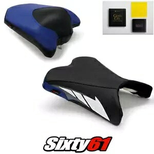 ヤマハ FZ6R シートカバーとジェル 2009-2014 2015 2016 2017 ブルー Luimoto カーボン Yamaha FZ6R Seat Covers and Gel 2009-2014 2015 2016 2017 Blue Luimoto Carbon 【並行輸入品】