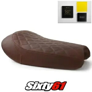 トライアンフ スクランブラー シート カバー ジェル 2017-2020 ヴィンテージ ダークブラウン ルイモト レザー Triumph Scrambler Seat Cover Gel 2017-2020 Vintage Dark Brown Luimoto Leather 【並行輸入品】｜カスタムパーツ WORLD倉庫