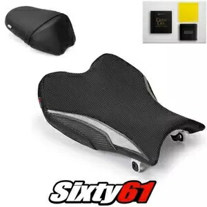 スズキ GSXR 1000 シートカバー ゲル付き 2009-2014 2015 2016 ブラック Luimoto カーボン Suzuki GSXR 1000 Seat Covers with Gel 2009-2014 2015 2016 Black Luimoto Carbon 【並行輸入品】
