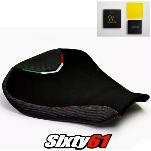 MV アグスタ F4 シートカバーとジェル 2010-2019 2020 ブラック レッド ステッチ Luimoto スエード MV Agusta F4 Seat Cover and Gel 2010-2019 2020 Black Red Stitch Luimoto Suede 【並行輸入品】