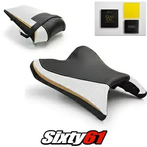ヤマハ FZ8 Fazer 8 シートカバーとジェル 2010-2012 2013 2014 ホワイト Luimoto カーボン Yamaha FZ8 Fazer 8 Seat Covers and Gel 2010-2012 2013 2014 White Luimoto Carbon 【並行輸入品】