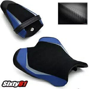 ヤマハ R1 シートカバー 2015-2022 2023 ブラック ブルー Luimoto フロント リア スポーツ スエード Yamaha R1 Seat Covers 2015-2022 2023 Black Blue Luimoto Front Rear Sport Suede 【並行輸入品】 70,180円