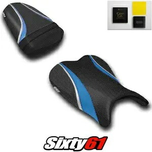 スズキ GSXR 600 750 シートカバー ゲル付き 2006 2007 ブラック ブルー Luimoto カーボン Suzuki GSXR 600 750 Seat Covers with Gel 2006 2007 Black Blue Luimoto Carbon 【並行輸入品】 70,180円
