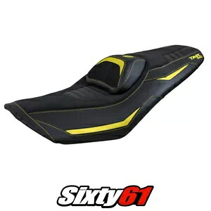 ヤマハ T-Max 560 2022 2023 シートカバー Tappezzeria Comfort イエロー ブラック 22 23 Yamaha T-Max 560 2022 2023 Seat Cover Tappezzeria Comfort Yellow Black 22 23 【並行輸入品】
