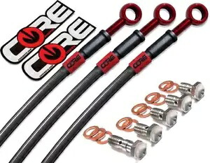 ヤマハ MT09 ブレーキライン (ABS のみ) 2021-2022 (5 ライン) フロント リア カーボン レッド Yamaha MT09 Brake Lines (ABS Only) 2021-2022 (5 lines) Front Rear Carbon Red 【並行輸入品】｜カスタムパーツ WORLD倉庫