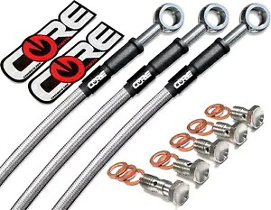 ヤマハ R1 R1M R1S (ABS) ブレーキライン 2015-2022 フロント リア (7 ラインキット) ステンレス Yamaha R1 R1M R1S (ABS) Brake Lines 2015-2022 Front Rear (7 Line Kit) Stainless 【並行輸入品】