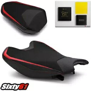 ホンダ CBR 1000RR シートカバー ゲル付き 2017-2022 2023 Luimoto レッドステッチ スエード Honda CBR 1000RR Seat Covers with Gel 2017-2022 2023 Luimoto Red Stitch Suede 【並行輸入品】|カスタムパーツ WORLD倉庫
