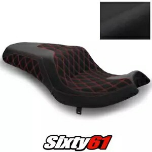 インディアン チャレンジャー シートカバー 2020 2021 2022 2023 ブラック レッド ステッチ ルイモト スエード Indian Challenger Seat Cover 2020 2021 2022 2023 Black Red Stitch Luimoto Suede 【並行輸入品】