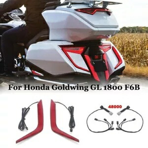 ホンダ ゴールドウィング GL 1800 2018-UP リアサドルバッグ LED ターンシグナルアクセントライト For Honda GoldWing GL 1800 2018-UP Rear Saddlebag LED Turn Signal Accents Lights 【並行輸入品】