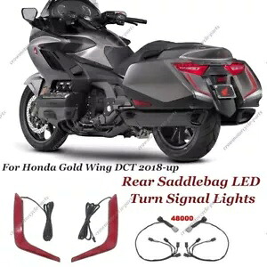 ホンダ ゴールドウィング DCT 2018-up リアサドルバッグ LED ターンシグナルアクセントライト用 For Honda Gold Wing DCT 2018-up Rear Saddlebag LED Turn Signal Accents Lights 【並行輸入品】