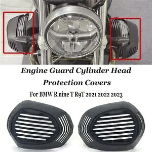 BMW R nine T R9T 2021-2023 ペアブラックエンジンガードシリンダーカバー For BMW R nine T R9T 2021-2023 A pair black Engine Guard Cylinder Covers 【並行輸入品】