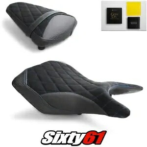 ヤマハ MT03 シートカバーとジェル 2020-2022 2023 ブラック ブルー Luimoto テックグリップ スエード Yamaha MT03 Seat Covers and Gel 2020-2022 2023 Black Blue Luimoto Tec-Grip Suede 【並行輸入品】｜カスタムパーツ WORLD倉庫
