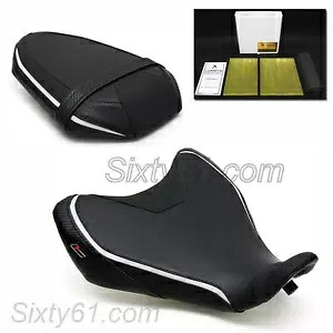 FZ07 シートカバー ゲル 2014 2015 2016 2017 ヤマハ FZ-07 ブラック ホワイト Luimoto FZ07 Seat Covers Gel 2014 2015 2016 2017 Yamaha FZ-07 Black White Luimoto 【並行輸入品】
