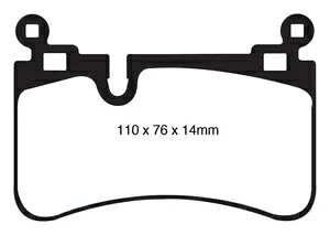 イエロースタッフ リア ブレーキ パッド EBC DP41839R Yellowstuff Rear Brake Pads EBC DP41839R 【並行輸入品】|カスタムパーツ WORLD倉庫