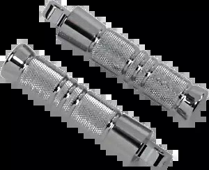 Accutronix クローム フットペグ - ローレット加工 - オス マウント - 5-1/4 インチ。 RP111-KGC Accutronix Chrome Footpegs - Knurled - Male Mount - 5-1/4in. RP111-KGC 【並行輸入品】|カスタムパーツ WORLD倉庫