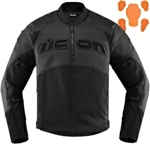 Contra 2 ステルス レザー ライディング ジャケット ブラック 3X-Large アイコン 2810-3665 Contra 2 Stealth Leather Riding Jacket Black 3X-Large Icon 2810-3665 【並行輸入品】｜カスタムパーツ WORLD倉庫 58,685円