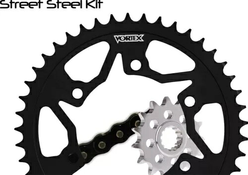 V3 チェーン & スプロケット キット ブラック SX チェーン 530 16/42 ブラック スチール ボルテックス CK2152 V3 Chain & Sprocket Kit Black SX Chain 530 16/42 Black Steel Vortex CK2152 【並行輸入品】