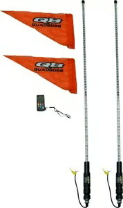 QuadBoss Qb 4Ft クリア デュアル ホイップ Rmte 609659 QuadBoss Qb 4Ft Clear Dual Whip Rmte 609659 【並行輸入品】｜カスタムパーツ WORLD倉庫