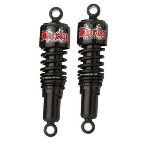 ブラック 10.50 インチ リア ロワーリング スラマー ショック Burly ブランド B28-1200B Black 10.50\