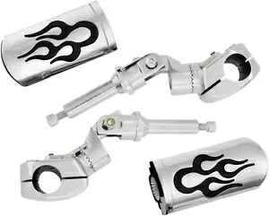 ハイウェイペグ フレームショー クローム 21-355P 18-20 ホンダ GL1800 ゴールドウィング用 Highway Pegs Flame Show Chrome 21-355P For 18-20 Honda GL1800 Gold Wing 【並行輸入品】｜カスタムパーツ WORLD倉庫 59,895円