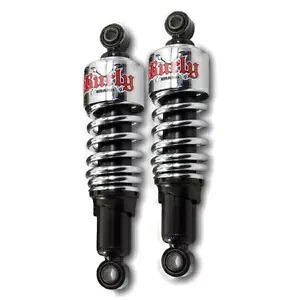 クローム 10.50 インチ リア ロワーリング スラマー ショック Burly ブランド B28-1201 Chrome 10.50\