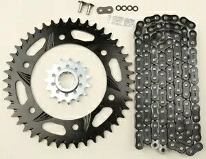 V3 チェーン & スプロケット キット ブラック RX チェーン 520 15/44 ハードコート アルミニウム ボルテックス CK6332 V3 Chain & Sprocket Kit Black RX Chain 520 15/44 Hardcoat Aluminum Vortex CK6332 【並行輸入品】|カスタムパーツ WORLD倉庫
