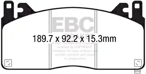 イエロースタッフ フロント ブレーキ パッド EBC DP43055R Yellowstuff Front Brake Pads EBC DP43055R 【並行輸入品】