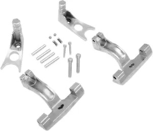 クローム パッセンジャー フロアボード マウント キット ドラッグ スペシャリティーズ 1621-0512 Chrome Passenger Floorboard Mounts Kit Drag Specialties 1621-0512 【並行輸入品】