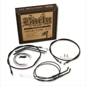 12 インチ バガーバー用拡張ブラック コントロール ケーブル キット Burly ブランド B30-1188 Extended Black Control Cable Kit for 12" Bagger Bars Burly Brand B30-1188 【並行輸入品】｜カスタムパーツ WORLD倉庫 57,475円