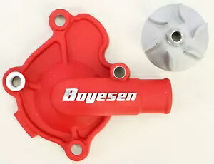 ウォーターポンプ カバー インペラ キット レッド ボイセン WPK-07AR 10-17 ホンダ CRF250R用 Waterpump Cover Impeller Kit Red Boyesen WPK-07AR For 10-17 Honda CRF250R 【並行輸入品】