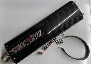 Starcycle カーボンファイバーボルトオンエキゾーストマフラー SCE1115452 Starcycle Carbon Fiber Bolt-On Exhaust Muffler SCE1115452 【並行輸入品】