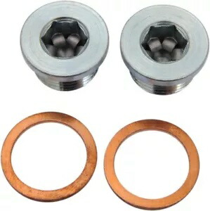 18mm センサー栓プラグ キット ガスケット付き - ペア M18 x 1.5 Vance & Hines 16925 18mm Sensor Bung Plug Kit w/ Gaskets - Pair M18 x 1.5 Vance & Hines 16925 【並行輸入品】